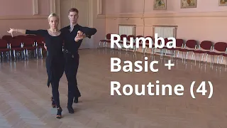 Rumba Basic + Choreography (4) | Curl and Progressive Walks, Three Alemanas