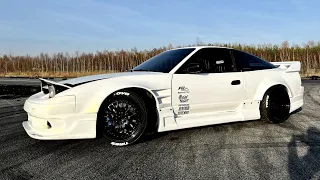 Biały Nissan S13 gotowy! Finał projektu! | hamownia, Tor |