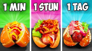 1 Minute vs. 1 Stunde vs. 1 Tag Hotdog von VANZAI KOCHEN