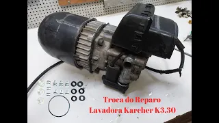troca do reparo Lavadora de Alta Pressão Karcher K310, K320, k3.30