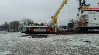 Nord-Ostsee-Kanal - Ice trip with ferry - Eisfahrt mit Fähre