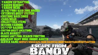 SESSION 1| EPISODE 4| ESCAPE FROM BANOV|TARKOV ON DAYZ| FOOD TRADER CUSTOM EXPANSION QUESTS|