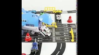 Large Size Music Story Simulation Track Inertia Child Toy Aircraft Kid Airliner