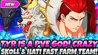 *TYR IS AN ABSOLUTE PVE GOD!* NEW CRAZY FAST & EASY SKOLL & HATI TEAM (7DS Grand Cross Best Guide)