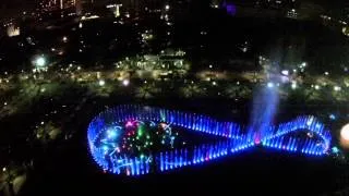 Rizal Park Dancing Fountain at night, Manila Philippines