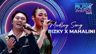 SUARANYA NGEBLAND! Rizky Febian X Mahalini - Medley Song | INDONESIAN MUSIC AWARDS 2023