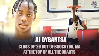 AJ Dybantsa At The Top Of All The Charts!  Dominating U16 Training + BTS Interview! 🇺🇸🏀🤩