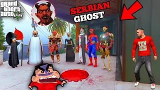 Franklin & Avengers Playing Chupan Chupai With Serbian Lady & Devil Boss in GTA 5 ! JSS GAMER