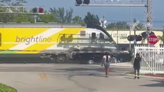 Brightline train slams into SUV at North Miami crossing