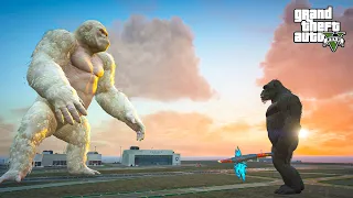 King Kong vs Giant George Epic Battle - GTA 5 Mods
