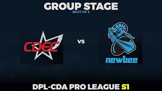 CDEC vs Newbee Game 1 - DPL-CDA Season 1: Group Stage w/ MLP & johnxfire