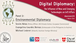 dasicon24: Digital Diplomacy | Panel 2: Environmental Diplomacy