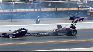 Bill Dunlops wild ride Part 2 front Driven Dragster, Division 7 Drags, Sonoma Raceway NHRA Full Thro