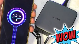 Мощный Зарядник для ваших Гаджетов ! Ugreen 200W GaN на 6 Портов