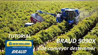 How to Braud #7 - Switch to non destemming mode on Braud 9090X side conveyor