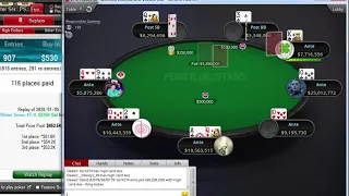 Replay |"teruliro" "Fukuruku" Final table PokerStars Winter Series 47-H $530 NLHE $275K Jan 05, 2020