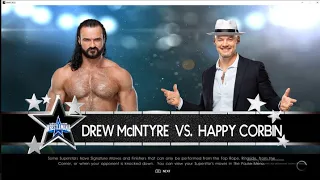 Drew McIntyre VS Happy Corbin with MadCap Moss - Singles Match - Wrestlemania 38 Predictions