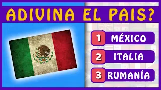 ☑️ ¿Qué tantas banderas reconoces?🚩 Parte #02 🤯🧠​​🎓 | TRIVIA 60 Banderas | Geografía