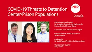 COVID-19 Threats to Detention Center/Prison Populations