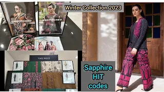 Sapphire HiT codes added in New winter Collection 2023 | Eye- Catching prints with vibrant Colours 😍