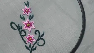Splendid flower design|hand embroidery | embroidery designs | embroidery video || #embroidery ||