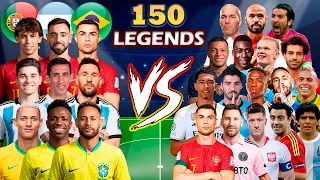 Brazil & Argentina & Portugal ðŸ†š 150 LEGENDS ðŸ”¥âš½ðŸ’ª
