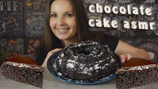 ASMR CHOCOLATE CAKE MUKBANG EATING SOUNDS | NIKKA ASMR