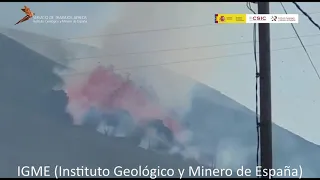 Formación de torres de escoria, 26/9/21-Erupción Cumbre Vieja, La Palma. IGME-CSIC
