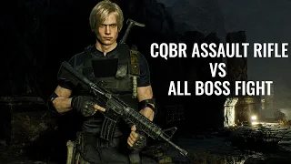 Resident Evil 4 Remake - CQBR Assault Rifle Vs. All Boss Fight (Professional, 4K 60FPS)