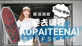 衝浪滑板如何SNAP/BACKSIDE SLIDE SNAP