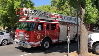 Sacramento Fire Department (Reserve) Truck 2 Responding