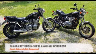 Yamaha XS1100 Vs Kawasaki KZ1000 - Specs, Sound, Acceleration - 1980's Musclebike Comparison!