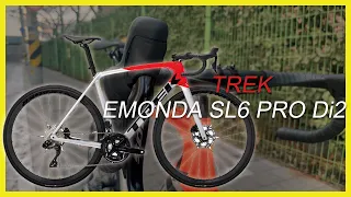 2023 카본로드와 하이 테크닉 전자 기어 로드의 스타터를 위한 트렉 에몬다 SL6 Pro Di2  23 Trek Emonda SL6 Pro Di2  Road 4k Video