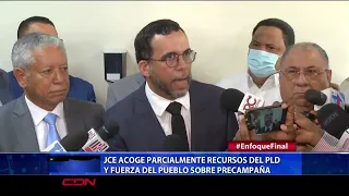 JCE acoge parcialmente recursos del PLD y FP sobre precampaña