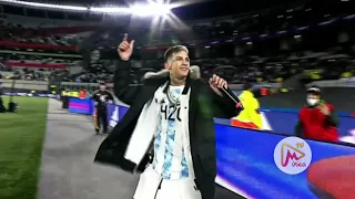 L-Gante cantó luego del triunfo de la Selección Argentina 🇦🇷 ❌ En Vivo 🔥 (Estadio Monumental)