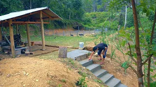 365 days to build a farm - Solid stairs, Harvesting cabbage, Raising wild boar, wild chicken