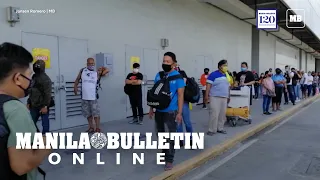 Passengers queuing up outside of PITX to travel at any point in Metro Manila