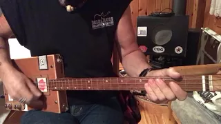 South side jukin’ Lynyrd Skynyrd lesson for 3 string Cigar Box Guitar