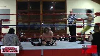 9-15-18 ECWA 51st Anniv. Main Event - Ty Awesome vs Azrieal vs  Mike Law