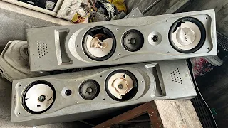 Restoration Of 3 Way Speakers That Have Been Broken for A Long Year // Restore Powerful Sound System