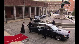 King Harald V of Norway attends the Nobel Peace Prize ceremony in Oslo 2019