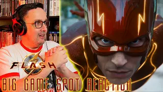 THE FLASH – BIG GAME TV SPOT TRAILER REACTION!! The Flash | Batman | Michael Keaton | Supergirl