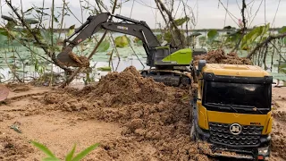 Construction Mud Extraction | Huina Excavators 1593 The very So Strong Power~Part494