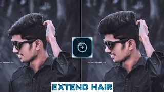 How to extend hair in adobe Photoshop fix | how to edit your hairs in photos | #Shorts ABHI CREATION