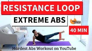 40 MIN ABS CORE WORKOUT with Resistance Loop // BARLATES Abs Loop Extreme / SUPER INTENSE