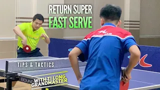 How to Return Fast Serve in Table Tennis | Tips and Tactics