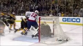 Joel Ward OT game winner goal. Handshakes. Washington Capitals vs Boston Bruins  4/25/12 NHL Hockey