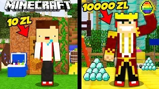 GPLAY ZA 10 ZŁ VS GPLAY ZA 10000 ZŁ W MINECRAFT! || MINECRAFT PRESTIŻ