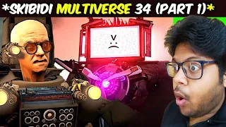 TV MAN vs SCIENTIST *EPIC FIGHT* 😱 SKIBIDI TOILET MULTIVERSE 34 (Part 1) Reaction