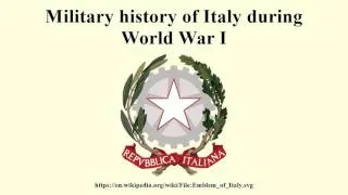 Military history of Italy during World War I